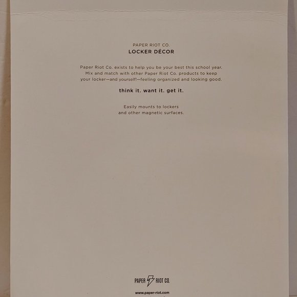 Paper Riot Co - Acrylic Magnetic Dry Eraseboard - 8.5" x 7" - Comes w/Marker - Picture 3 of 3